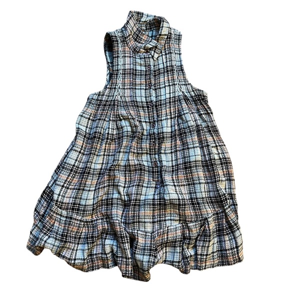 Free People preppy halter plaid romper size small - Picture 6 of 10